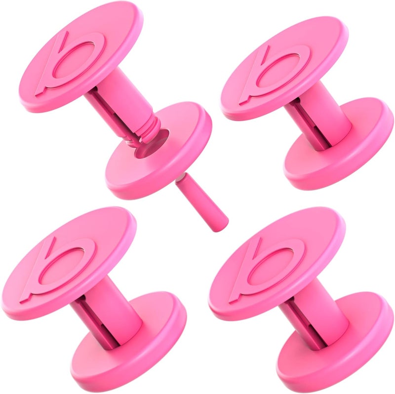 Replacement Buttons for Bogg Bag Handle Strap – Hard Plastic 3D “b” Rivets Match New Bogg Bag Style – Haute Pink Color Fits Original, Baby, and Bitty Totes – Durable Replacement Accessories